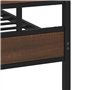 vidaXL Cadre de lit sans Matelas avec tête de lit et Pied de lit, lit Double, Meuble de Chambre à Coucher, lit d'invité, lit, Ca