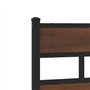vidaXL Cadre de lit sans Matelas avec tête de lit et Pied de lit, lit Double, Meuble de Chambre à Coucher, lit d'invité, lit, Ca