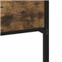 vidaXL Cadre de lit sans Matelas chêne fumé 107x203 cm Bois ingénierie, lit Simple, Meuble de Chambre à Coucher, lit d'invité, l