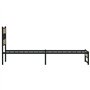 vidaXL Cadre de lit en métal sans Matelas chêne Sonoma 80x200 cm