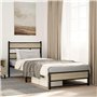 vidaXL Cadre de lit en métal sans Matelas chêne Sonoma 90x200 cm