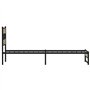 vidaXL Cadre de lit en métal sans Matelas chêne Sonoma 90x200 cm