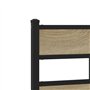 vidaXL Cadre de lit en métal sans Matelas chêne Sonoma 90x200 cm
