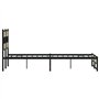 vidaXL Cadre de lit en métal sans Matelas chêne Sonoma 140x200 cm