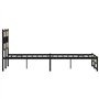 vidaXL Cadre de lit en métal sans Matelas chêne Sonoma 150x200 cm
