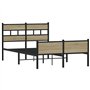 vidaXL Cadre de lit sans Matelas chêne Sonoma 120x200 cm