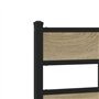 vidaXL Cadre de lit sans Matelas chêne Sonoma 120x200 cm, lit Double, Meuble de Chambre à Coucher, lit d'invité, lit, Cadre de l