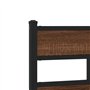 vidaXL Cadre de lit en métal sans Matelas chêne Marron 90x200 cm, lit Simple, Meuble de Chambre à Coucher, lit d'invité, lit, Ca