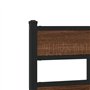 vidaXL Cadre de lit en métal sans Matelas chêne Marron 140x200 cm, lit Double, Meuble de Chambre à Coucher, lit d'invité, lit, C
