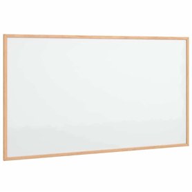 vidaXL Tableau blanc magnétique avec cadre bois de pin massif 100x55cm