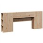 vidaXL Tête de lit avec Rangement 180 cm Bois Massif de pin, tête de lit en Bois, tête de lit avec Rangement, tête de lit sur Pi