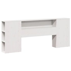 vidaXL Tête de lit avec Rangement Blanc 180 cm Bois Massif de pin