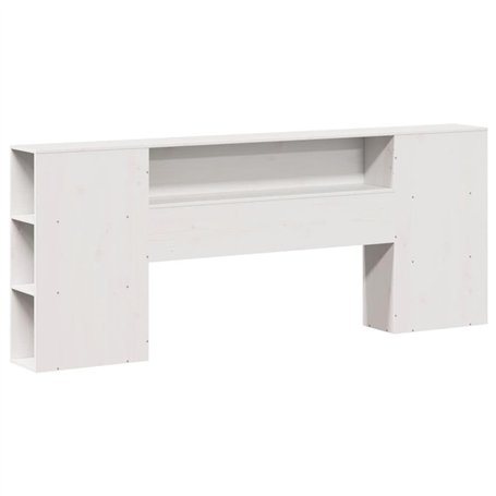 vidaXL Tête de lit avec Rangement Blanc 180 cm Bois Massif de pin