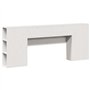 vidaXL Tête de lit avec Rangement Blanc 180 cm Bois Massif de pin, tête de lit en Bois, tête de lit avec Rangement, tête de lit 