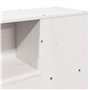 vidaXL Tête de lit avec Rangement Blanc 160 cm Bois Massif de pin, tête de lit en Bois, tête de lit avec Rangement, tête de lit 