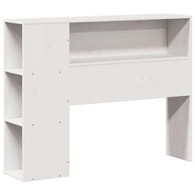 vidaXL Tête de lit avec Rangement Blanc 100 cm Bois Massif de pin