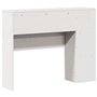 vidaXL Tête de lit avec Rangement Blanc 100 cm Bois Massif de pin, tête de lit en Bois, tête de lit avec Rangement, tête de lit 