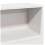 vidaXL Tête de lit avec Rangement Blanc 100 cm Bois Massif de pin, tête de lit en Bois, tête de lit avec Rangement, tête de lit 