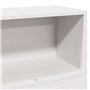 vidaXL Tête de lit avec Rangement Blanc 90 cm Bois Massif de pin, tête de lit en Bois, tête de lit avec Rangement, tête de lit s
