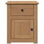 vidaXL Table de Chevet Panama 46x40x57 cm Bois Massif de pin, Armoire de Chevet, Armoire de lit, Table d'appoint pour Chambre à 