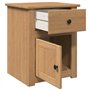 vidaXL Table de Chevet Panama 46x40x57 cm Bois Massif de pin, Armoire de Chevet, Armoire de lit, Table d'appoint pour Chambre à 
