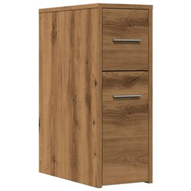 vidaXL Armoire de Salle de Bain étroite avec roulettes chêne Artisanal