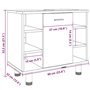 vidaXL Armoire de Salle de Bain Chêne Sonoma 60x32x53,5 cm Aggloméré