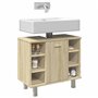 vidaXL Armoire de Salle de Bain Chêne Sonoma 60x32x53,5 cm Aggloméré