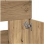 vidaXL Armoire de Salle de Bain avec Miroir chêne Artisanal, Armoire de Salle de Bain, Meuble de Salle de Bain, Meuble de Toilet