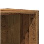 vidaXL Table de Chevet Vieux Bois 40x30x50 cm Bois d’ingénierie, Table d'appoint, Armoire de lit, Table d'appoint pour Chambre, 