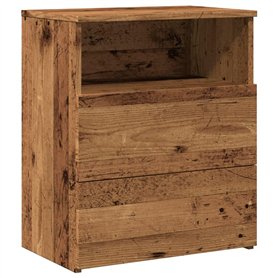 vidaXL Table de Chevet Vieux Bois 50x32x60 cm Bois d'ingénierie