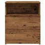 vidaXL Table de Chevet Vieux Bois 50x32x60 cm Bois d'ingénierie, Armoire, Meubles de Chambre à Coucher, Support de téléphone, Ar