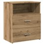 vidaXL Table de Chevet chêne Artisanal 50x32x60 cm Bois d'ingénierie