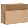 vidaXL Banc à Chaussures chêne Artisanal 60x30x45 cm Bois d'ingénierie, Banc, Banquette de Couloir, siège de Couloir, Banc de Co