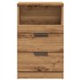 vidaXL Table de Chevet chêne Artisanal 40x36x65 cm Bois d'ingénierie, Armoire, Meubles de Chambre à Coucher, Support de téléphon
