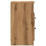 vidaXL Table de Chevet chêne Artisanal 40x36x65 cm Bois d'ingénierie, Armoire, Meubles de Chambre à Coucher, Support de téléphon
