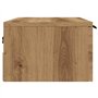 vidaXL Armoire Murale chêne Artisanal 68x30x20 cm Bois d'ingénierie, Armoire Suspendue, étagère Murale, étagère Flottante, Armoi