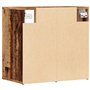 vidaXL Armoire à Chaussures Vieux Bois 52x30x50 cm, Armoire de Rangement de Chaussures, Porte-Chaussures, Meuble à Chaussures, S