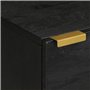 vidaXL Table de Chevet Noir 40x33x46 cm Bois de manguier Solide, Armoire de Chevet, Armoire de lit, Table d'appoint pour Chambre