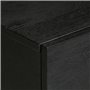 vidaXL Table de Chevet Noir 40x33x46 cm Bois de manguier Solide, Armoire de Chevet, Armoire de lit, Table d'appoint pour Chambre