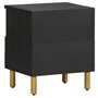 vidaXL Table de Chevet Noir 40x33x46 cm Bois d'ingénierie, Table d'appoint, Armoire de lit, Table d'appoint pour Chambre, Table 
