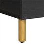 vidaXL Table de Chevet Noir 40x33x46 cm Bois d'ingénierie, Table d'appoint, Armoire de lit, Table d'appoint pour Chambre, Table 