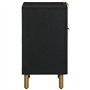 vidaXL Table de Chevet Noir 50x33x60 cm Bois d'ingénierie, Table d'appoint, Armoire de lit, Table d'appoint pour Chambre, Table 