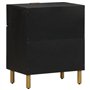 vidaXL Table de Chevet Noir 50x33x60 cm Bois d'ingénierie, Table d'appoint, Armoire de lit, Table d'appoint pour Chambre, Table 