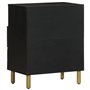 vidaXL Table de Chevet Noir 50x33x62 cm Bois d'ingénierie, Table d'appoint, Armoire de lit, Table d'appoint pour Chambre, Table 