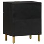 vidaXL Table de Chevet Noir 50x33x60 cm Bois d'ingénierie, Table d'appoint, Armoire de lit, Table d'appoint pour Chambre, Table 