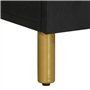 vidaXL Table de Chevet Noir 50x33x60 cm Bois d'ingénierie, Table d'appoint, Armoire de lit, Table d'appoint pour Chambre, Table 