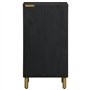 vidaXL Buffet Noir 40x33x75 cm Bois d'ingénierie, Meuble de Rangement, Meuble de Rangement de Cuisine, Meuble de Rangement de Sa