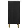 vidaXL Buffet Noir 40x33x75 cm Bois d'ingénierie, Meuble de Rangement, Meuble de Rangement de Cuisine, Meuble de Rangement de Sa