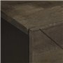 vidaXL Table de Chevet Noir 40x33x46 cm Bois de manguier Solide, Table d'appoint, Armoire de lit, Table d'appoint pour la Chambr